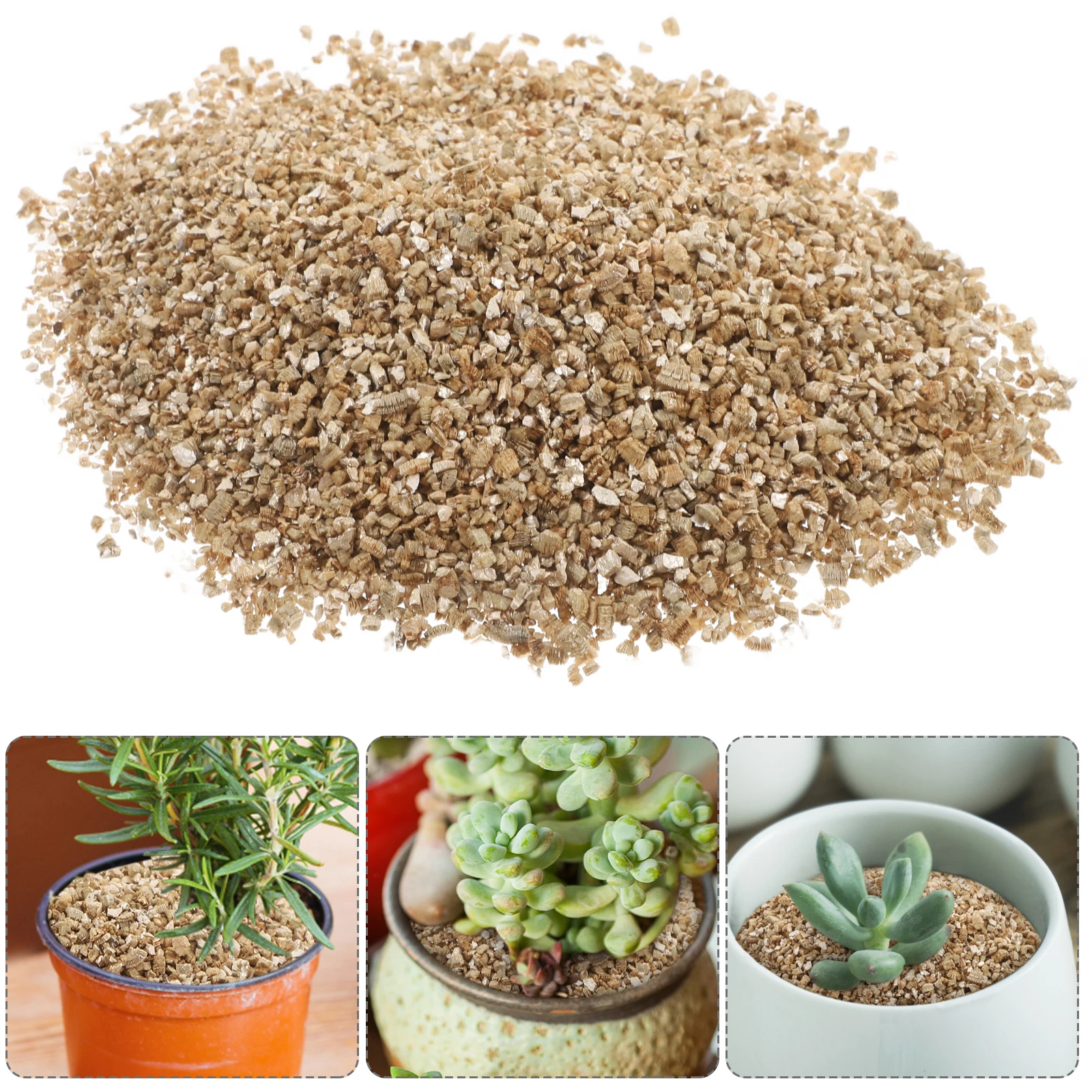 Vermiculite 3L Growth Medium for Plants Plants Mushrooms Terrarium Animals Gardening Christmas Decoration Wood Chips Substrate
