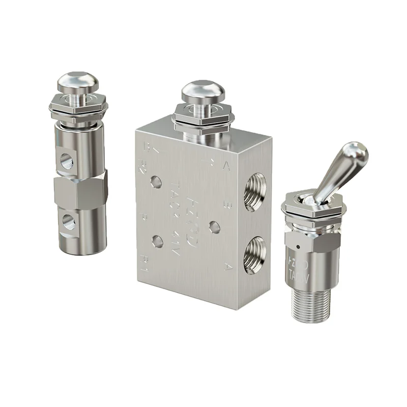 TAC Series Pneumatic Torsion Switch Valve Toggle Valve Mechanical Valve Manual Push-button Switch TAC2-41V 41P 31V 31P 3S
