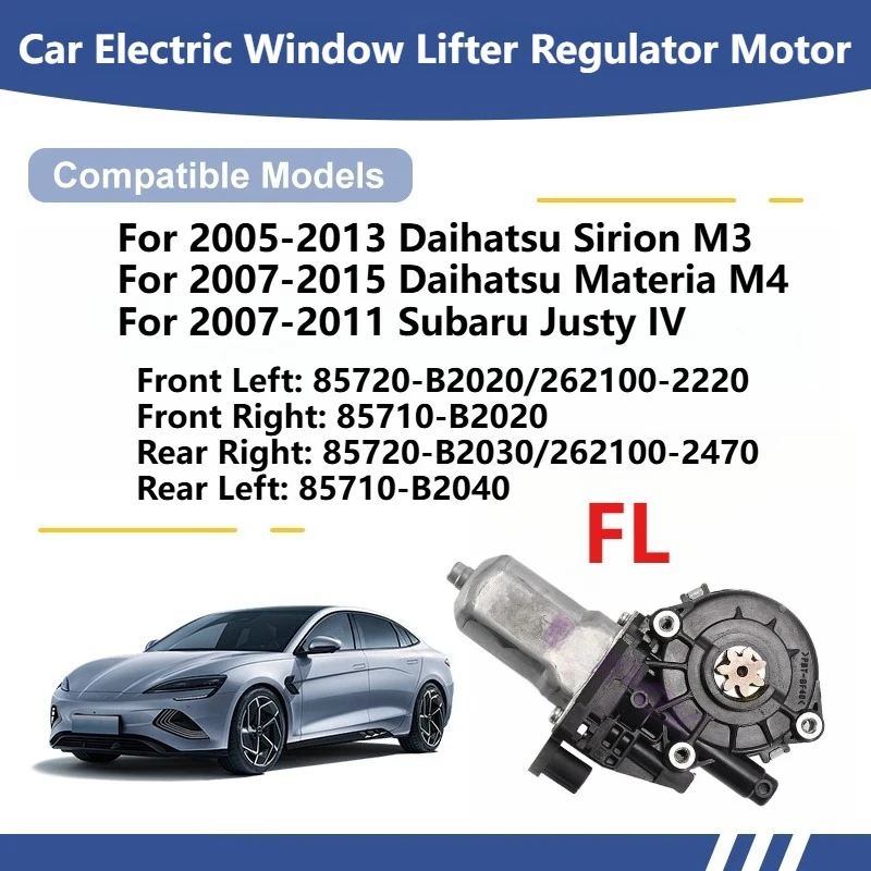 

For Daihatsu Sirion M3 2005-2013/Materia M4 2007-2015/Subaru Justy IV Car Electric Window Lifter Regulator Motor Original Parts