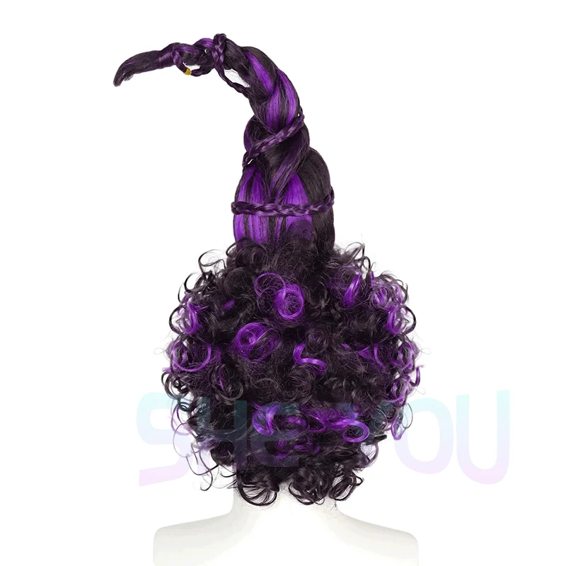 여성용 Hocus Pocus 2 메리 샌더슨 코스프레 가발, 40cm 길이, 마녀 코스프레, 할로윈 카니발 파티 의상 소품