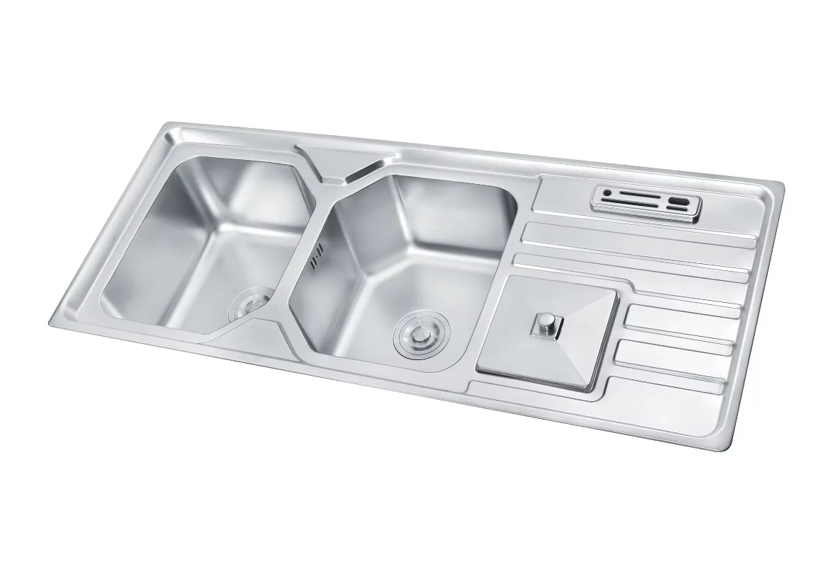 Hidden kitchen sink factory price high quality 304 degree faucet kitchen sink with smart flip