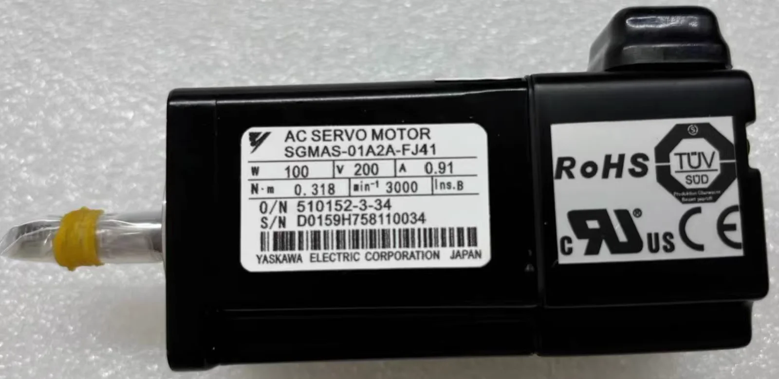 

SGMAS-01A2A-FJ41 Brand new Servo Motor，Fast shipping，SGMAS 01A2A FJ41