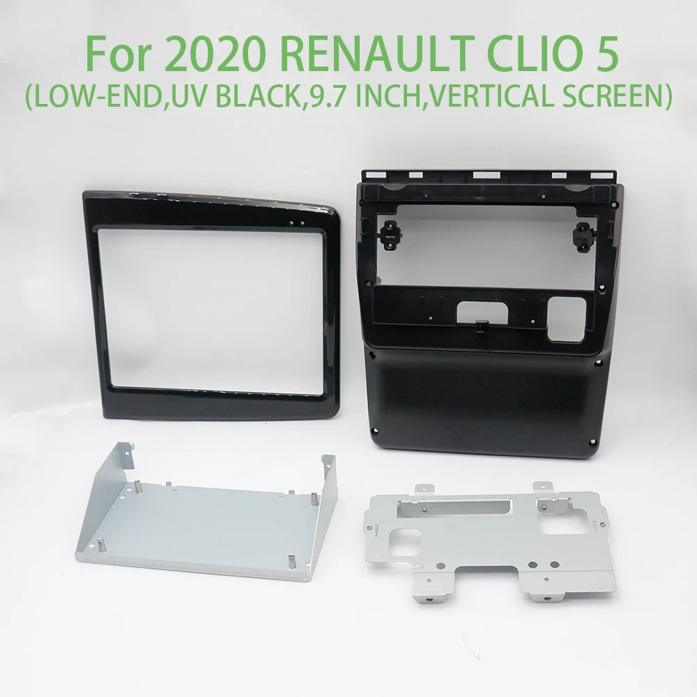 

For 2020 RENAULT CLIO 5 Car Radio Fascia 9.7 Inch 2 Din Stereo Player Install Surround Panel Dash Kit GPS Frame