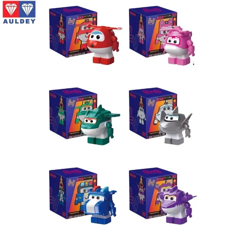 

【In Stock】Auldey Super Wings Transforming Robot Inertia Sliding Toy, Portable Mini Action Figure for Kids Children Gift