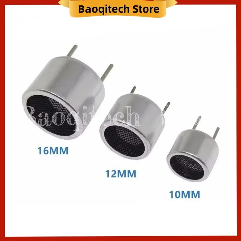10 sztuk 40KHZ 16mm 12mm 10mm czarny czujnik ultradźwiękowy 40KHZ odbiornik nadajnik R i T TCT40-16T/R czarna metalowa obudowa