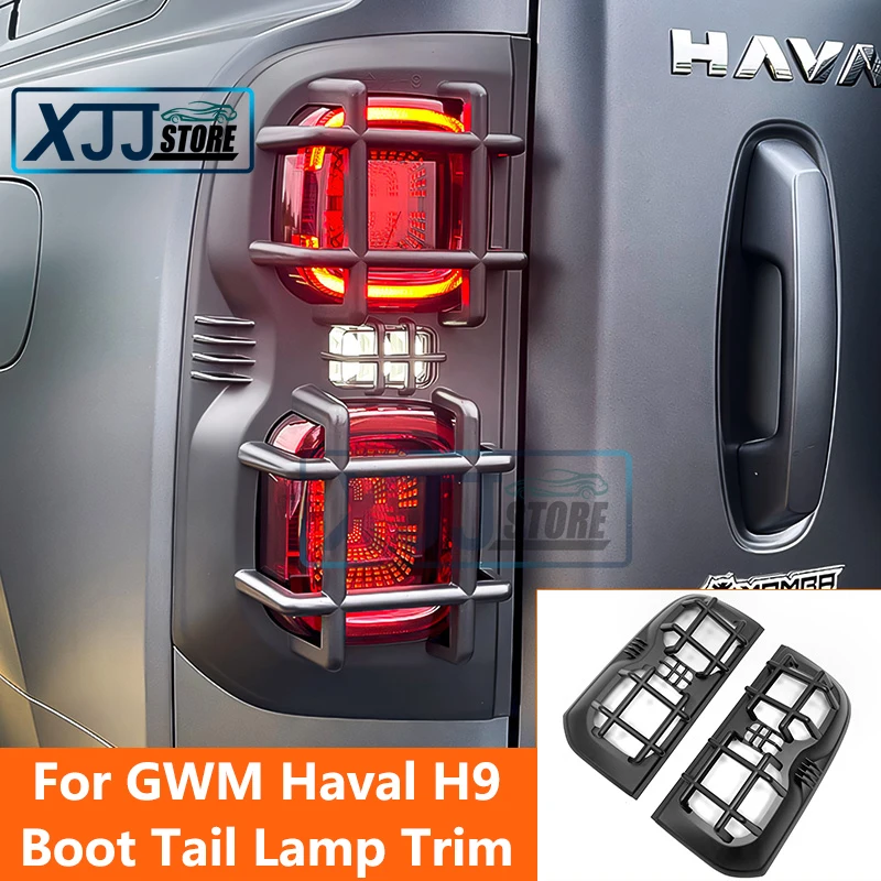 

For Great Wall GWM Haval H9 MKII 2024 2025 ABS Front Rear Tail Light Lamp Cover Front Head Light Frame Trim Accessories