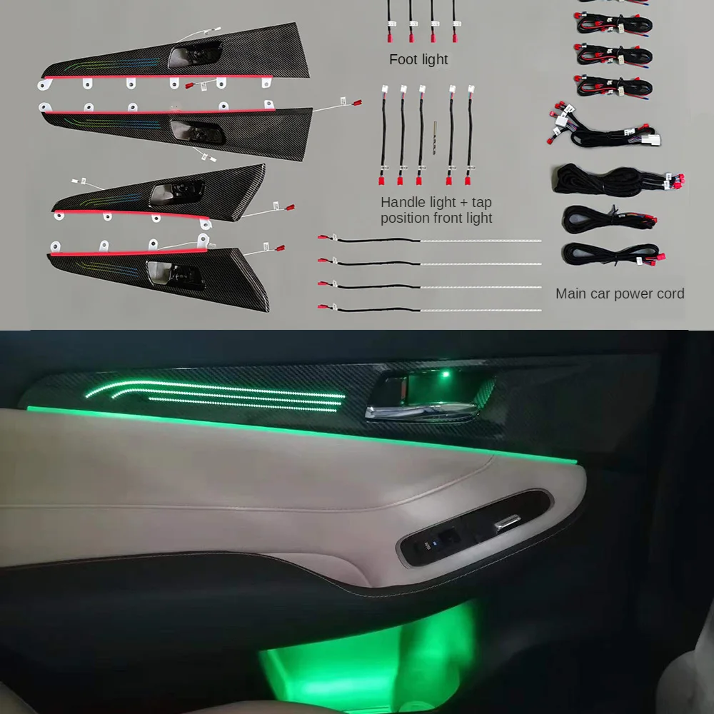 For  Toyota Crown 2015-2018 64 colors dedicated Atmosphere Light LED Footwell Central control lamp Full car Ambient ligh