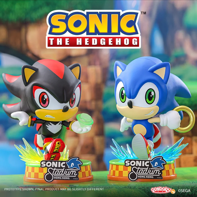 Original Hot Toys Hedgehog Sonic Cosbaby Action Figures Model Doll