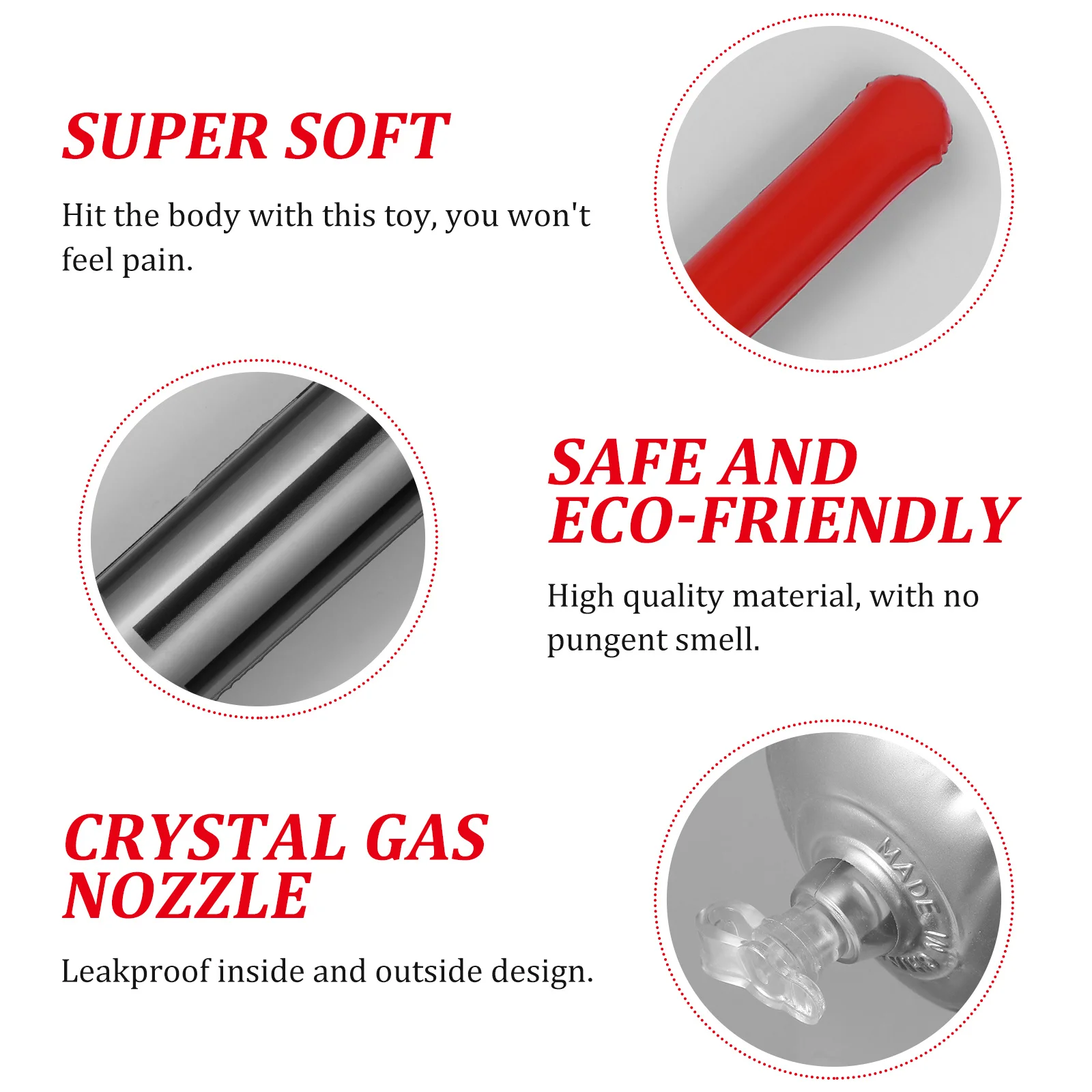 6 szt. Nadmuchiwane miecze Jumbo, kreatywne wzory, bezpieczne zabawki na imprezy dla dzieci, nadmuchiwane zabawki Jumbo