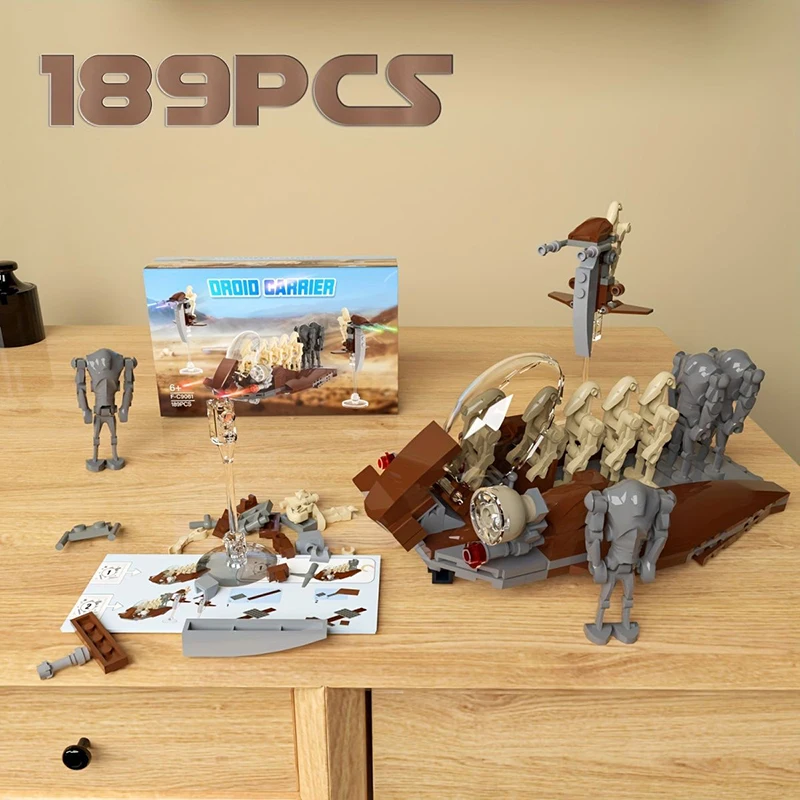 New Attack Craft Battle Droids Building Model Star Army MOC Blocks Sets Creative Toys Ornament Gifts for Kids Boys Adult 189pcs