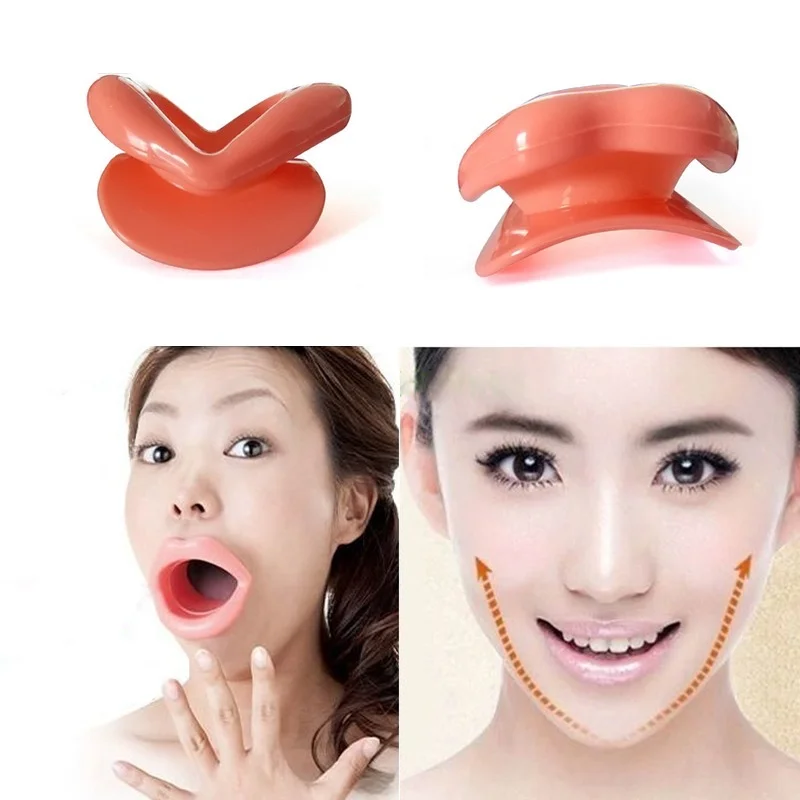 1pc Silicone Rubber for The Mouth Muscle Trainer Massager for Face Slimmer Exerciser Muscle Anti Wrinkle Lip Trainer Facial Care