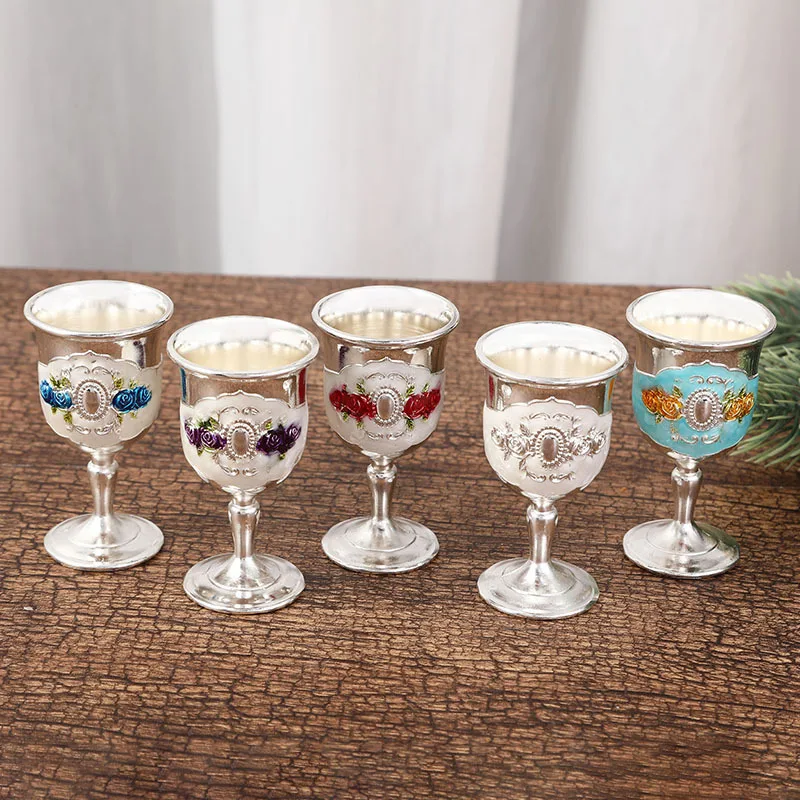 Alloy Small Wine Glass Creative European Metal Retro Exquisite Wineware Drinking Cup