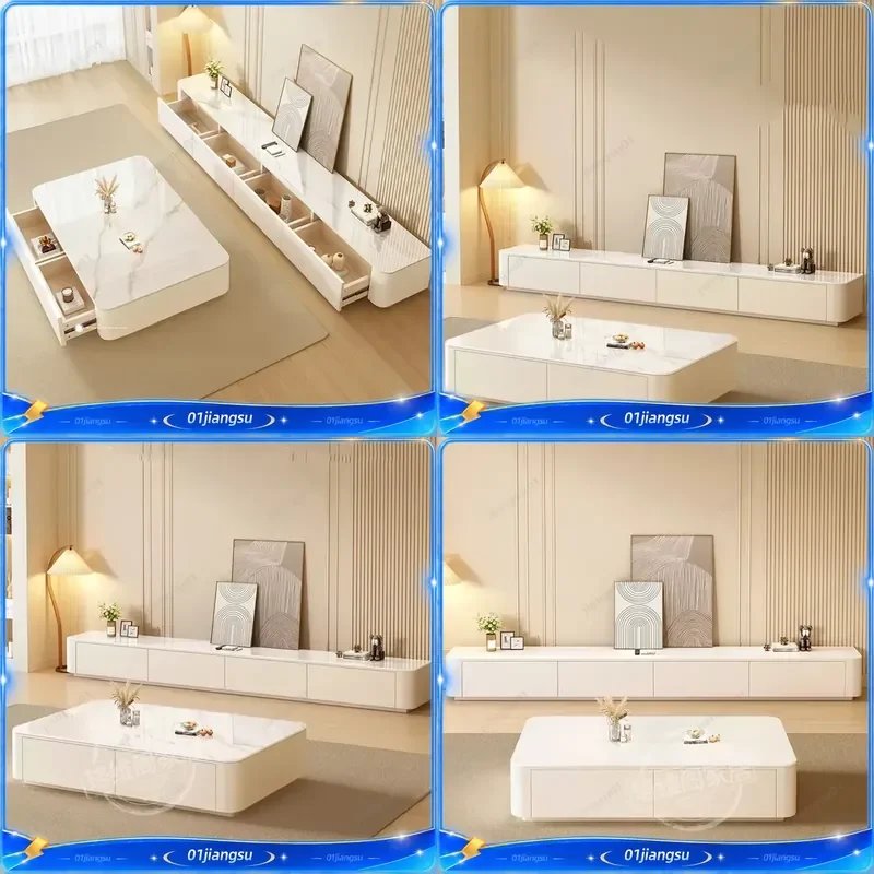 Luxury TV Stand with Storage Drawers Modern Living Room Floor Cabinet Shelf Monitor Display Table Trendy Furniture Muebles