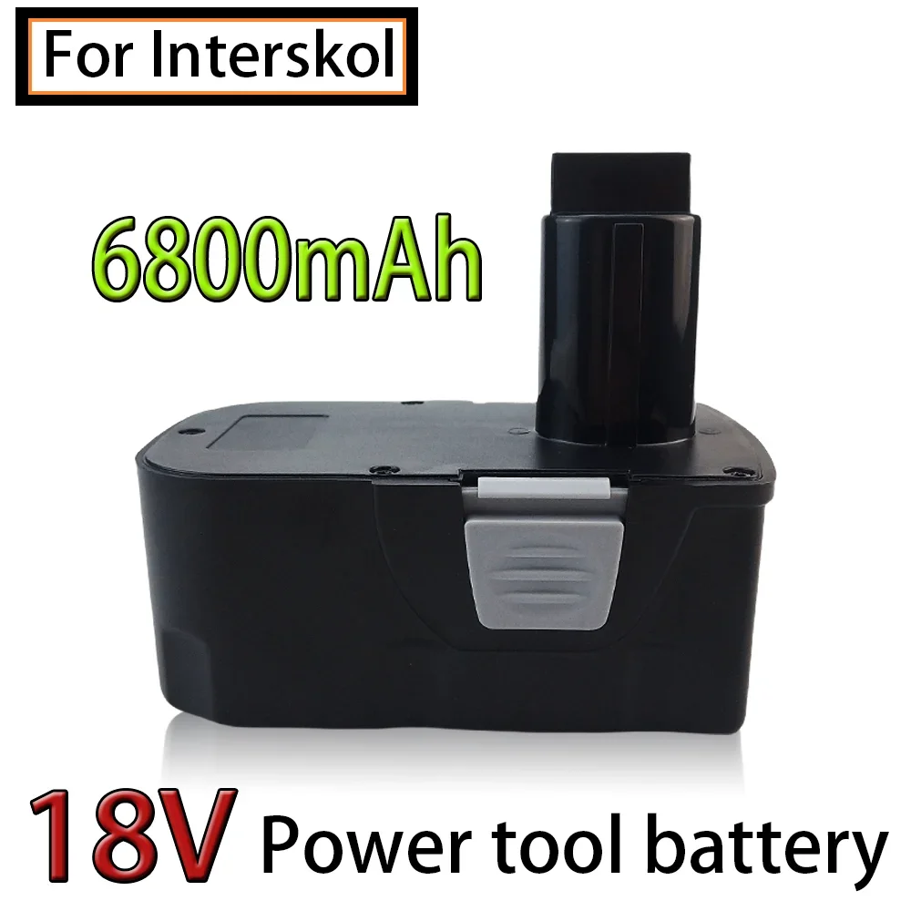 

18V 6800mAh Ni-CD/Ni-MH Screwdriver Replacement Rechargeable Battery,Suit for Interskol DA-18ER Power Tool Cordless Drill H18