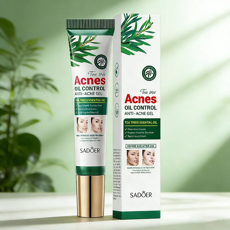 SADOER Tea Tree Acne Removing Cream Facial skincare Oil Control Face Gel Creams Hydrating Moisturizing Facial Cream Skin Care