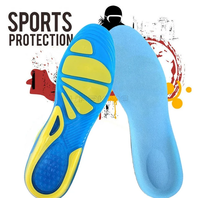 Silicone Gel Soft Sport Shoe Insole Non Slip Massaging Insoles Orthopedic Foot Care For Feet Shoes Sole Shock Absorption Pad New AliExpress