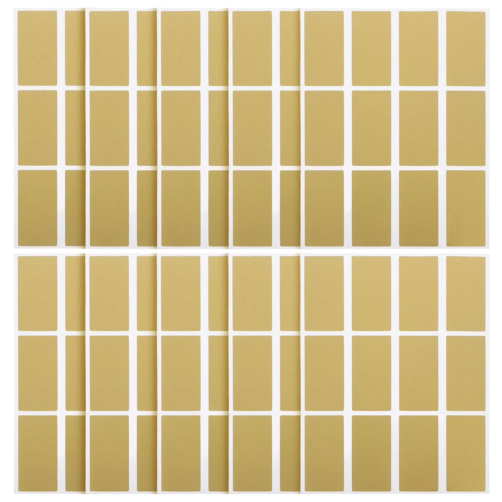 

10 Sheets Scratch Off Stickers for Birthday Cards Party Games Classroom Rewards DIY Scratchable Labels Glitter Rectangular Prize