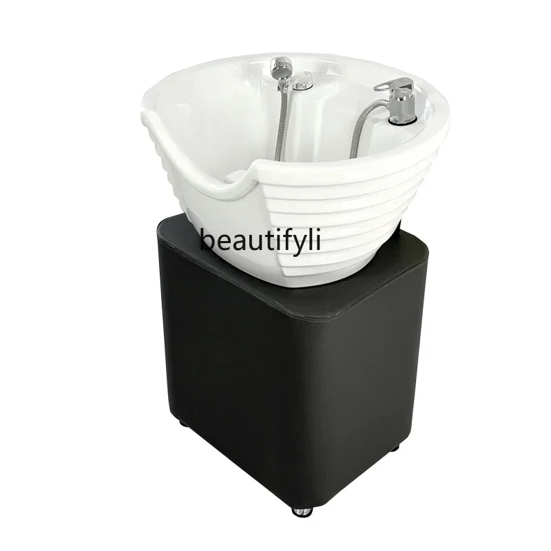 

Sitting Shampoo Chair Shampoo Basin Hair Salon Barber Shop Shampoo Pool Flush Seat Vertical Flush Basin