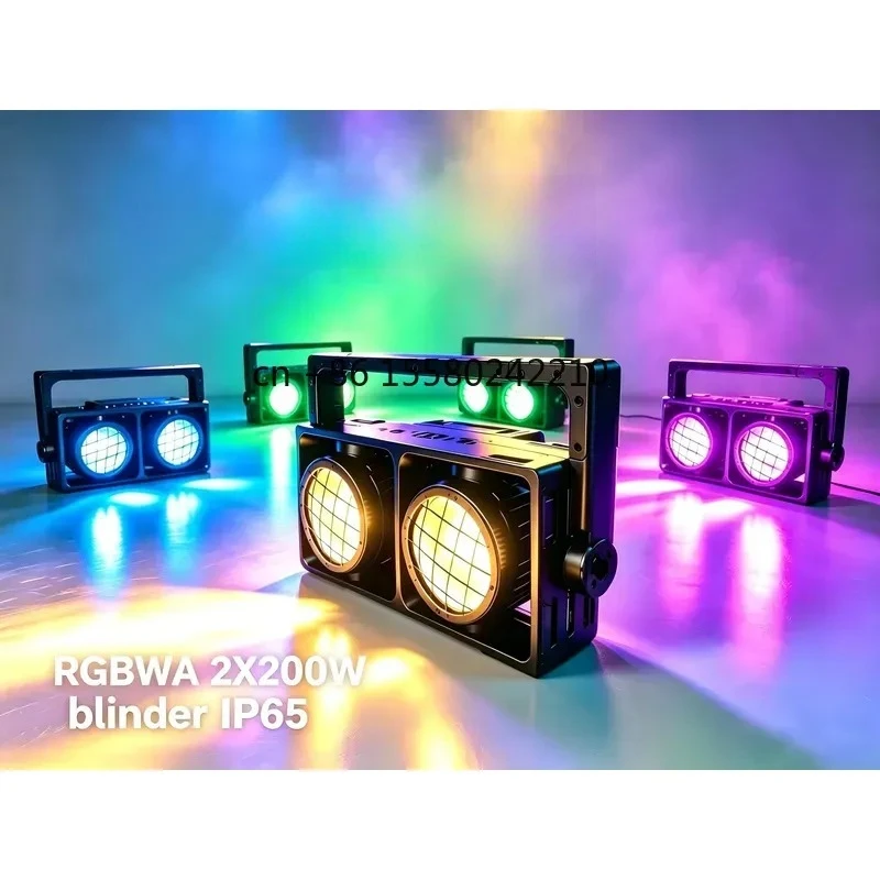 for 2 Eyes CW WW LED Waterproof IP65 DMX512 Blinder Par Stage Light for Wedding Concert Events RGBW Led Stage Light Blinder