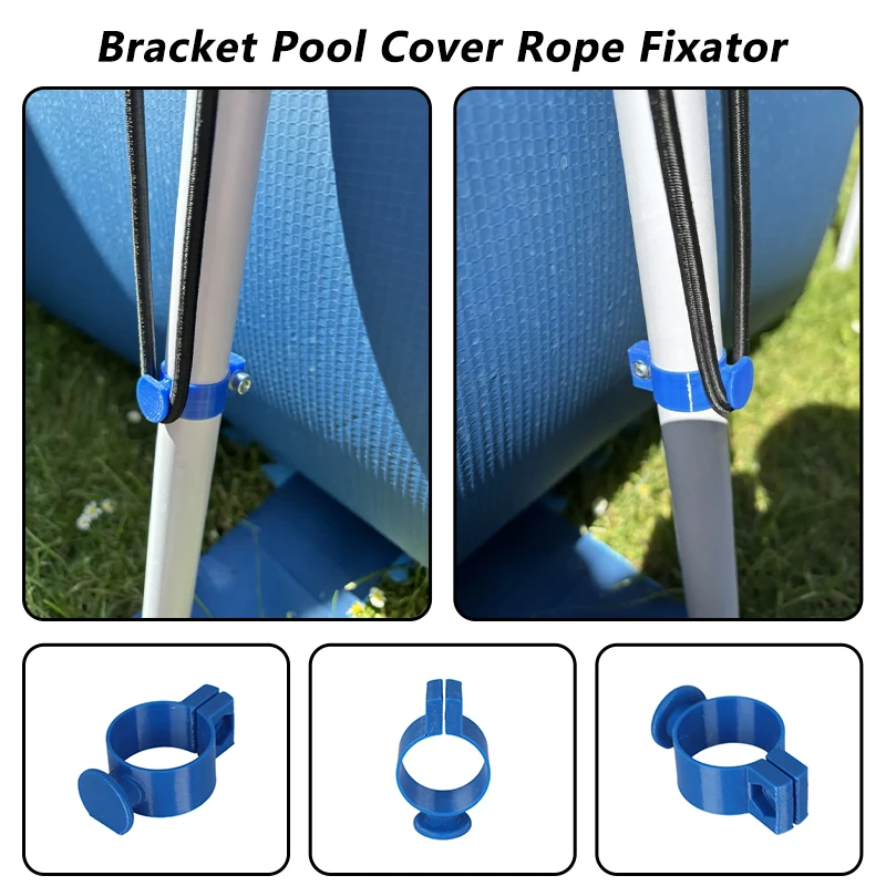 9PCS Pool Cover Cord Lock Covering Rope Fastener for Frame Pools Secure Tarp & Cover Fastener Waterproof Tarp Fastening Clip