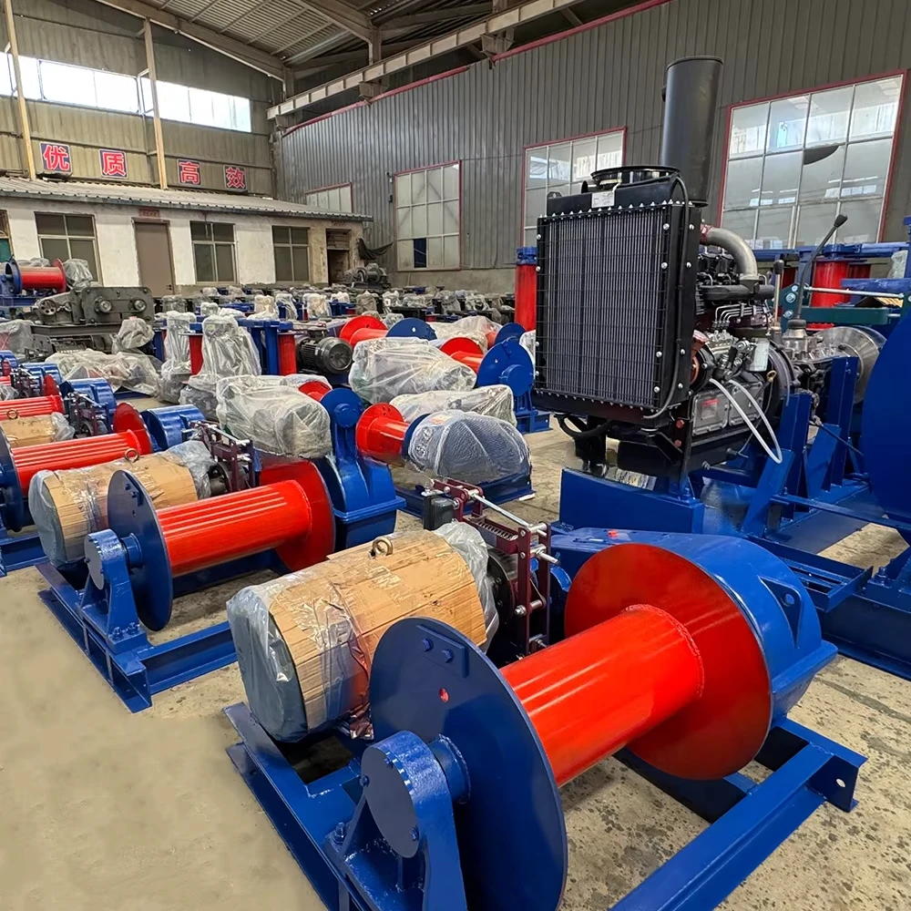 Dual Brake 50KN Capacity 220V Electric Winch Wireless Control Wire Rope Boat Crane 3 Year Warranty