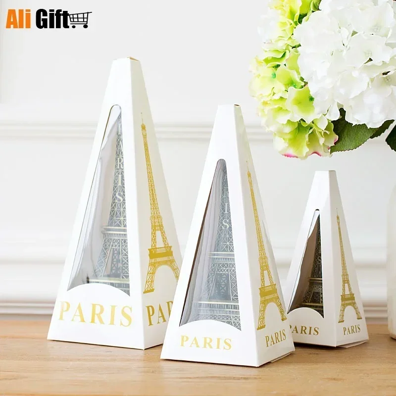 Vintage Bronze Tone Paris Eiffel Tower Figurine Statue Alloy Model Decor Home Furnishing Household Desktop Decro 8-48 Cm Decor