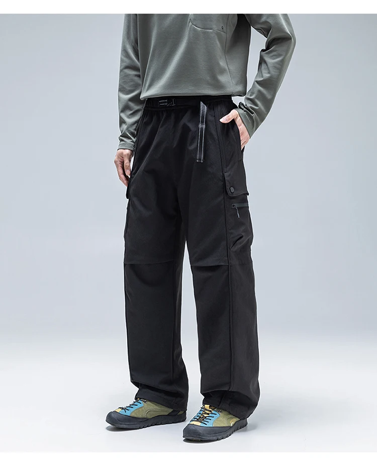 Unisex Teflon Wasserdichte Softshell-Hose - Fluoridfreie, wasserabweisende, schnelltrocknende Wanderhose mit verstellbaren Bündchen – Detail 10