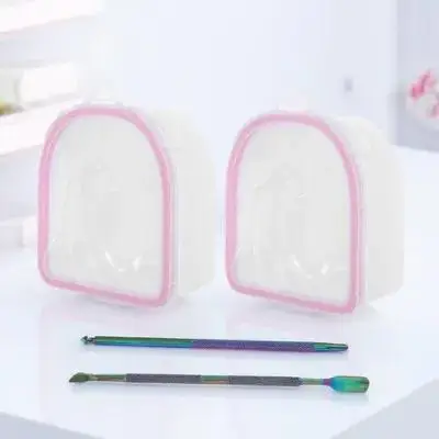 1 مجموعة مسمار تمرغ السلطانية مانيكير نقع قبالة سبا مسمار الفن مزيل صينية Soaker اليد الراحة البولندية العلاج مانيكير لوازم