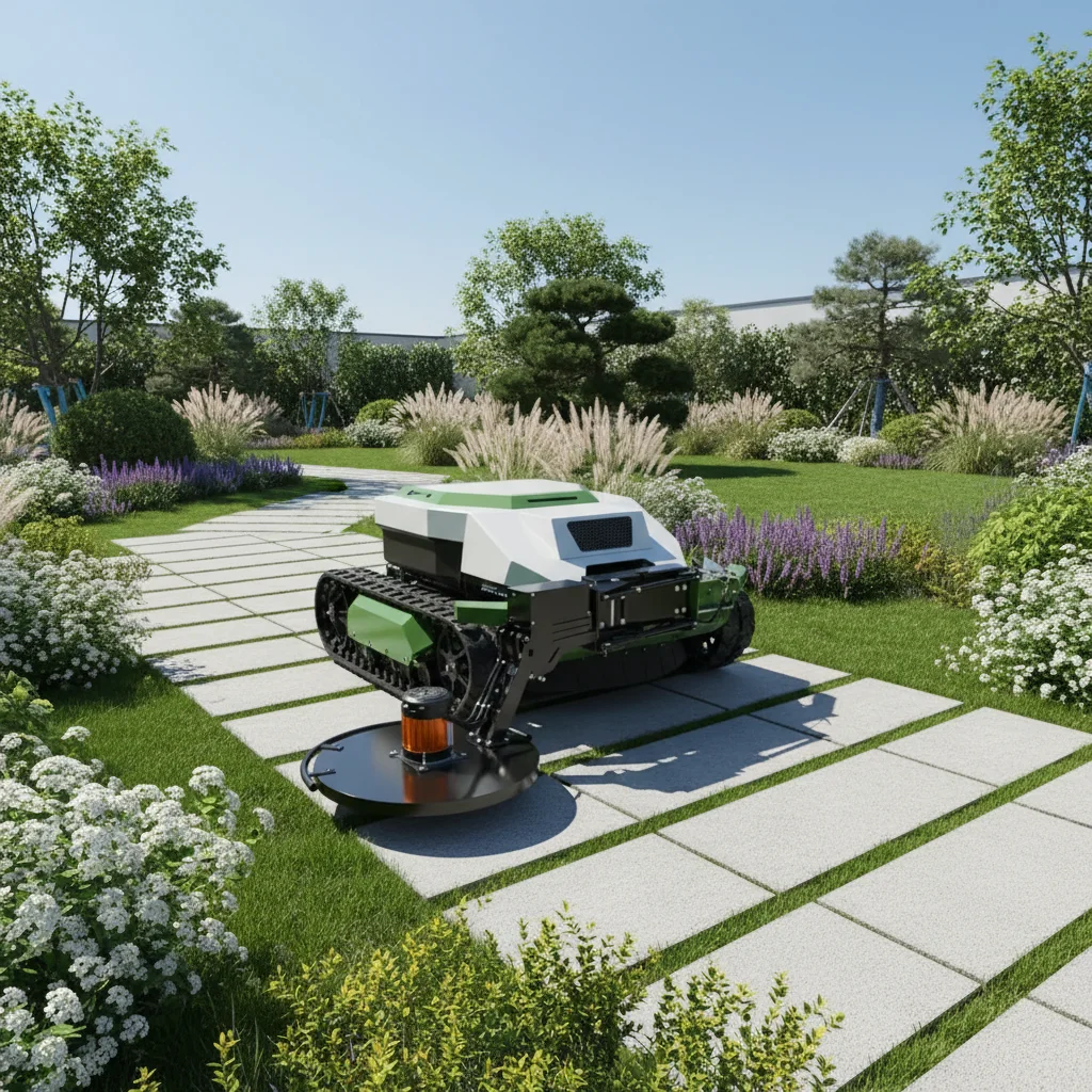 

RC Tracked Crawler Lawn Mower Remote Control Slope Mowing Machine Robotic Grass Cutter Farm Garden Tools