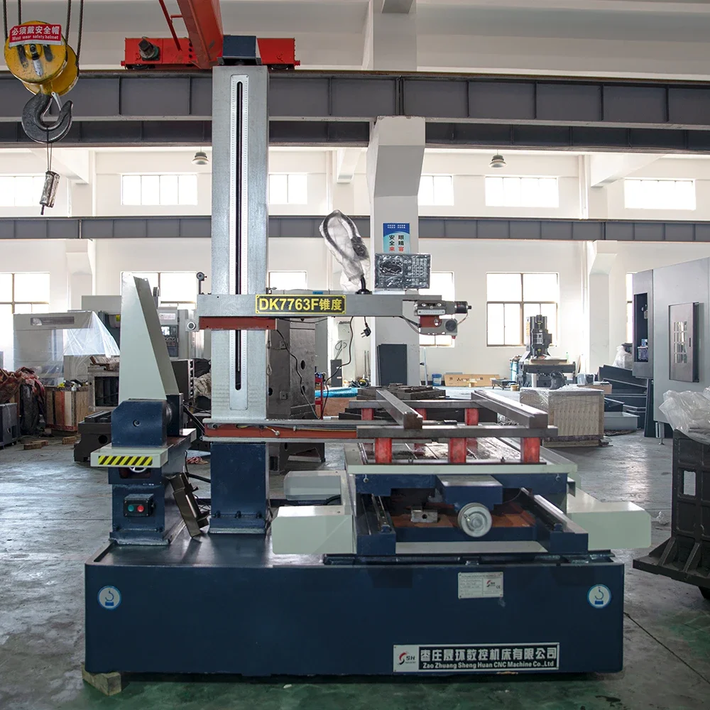 High Speed EDM Wire Cut Machine DK7763 DK7763F DK7780 With Vertical Cabinet Control Ceramic Wire Cutting Numerical Control