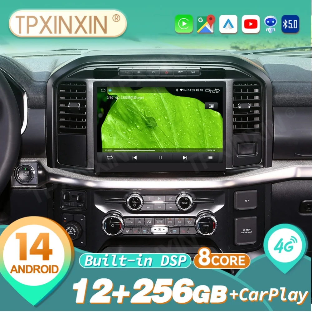 

For Ford F150 2022 2023 2024 SYNC4 Carplay Android Auto Car Radio Stereo Automotive Multimedia Player GPS Navigtion Head Unit