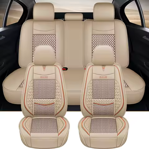 Universal Luxury PU Leather Silk Car Seat Covers For skoda octavia a7 chevrolet sonic nissan x trail t30 polo volkswagen