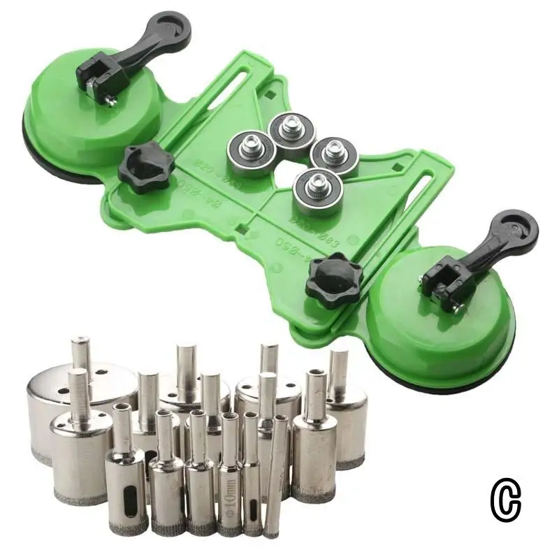 4-83mm Glass Tile Opening Locator Suction Cup Marble Punch Drill Guide  iamond Drill Adjustable Guide Hole Locator