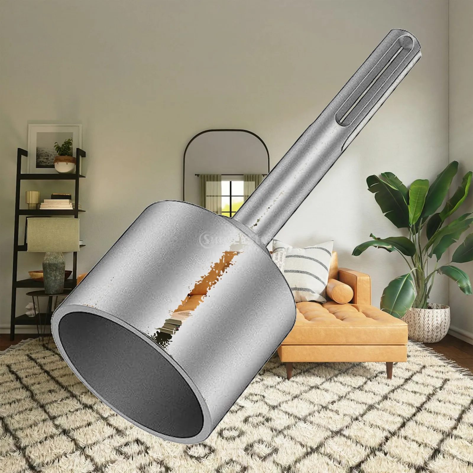 Ground Rod Driver Wear Resistant Drill Rod Converter Durable Grounding Rod