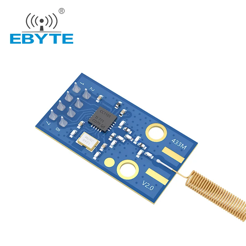 E07-M1101D-TH 433Mhz Draadloze Transceiver Module CC1101 Chip Ebyte Ontwikkeling Spi-interface Lente Antenne Draadloze Module