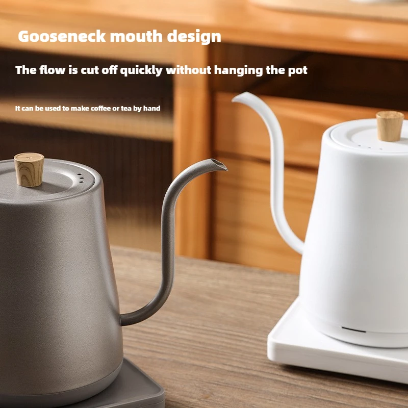 Gooseneck Electric Kettle 0.8 L 1000W Rapid Heating Kettle 110V/220V Brew Coffee Pot Teapot Home