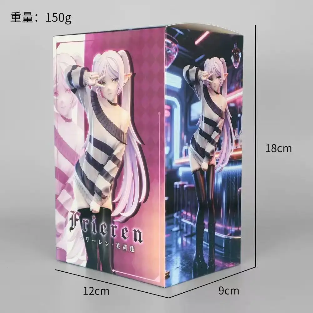Nieuwe Frieren: Beyond Journey's End Anime Model Figuur Trui Frieren Schattig Meisje Actie Standbeeld Pop Staande Houding Scène Cadeau