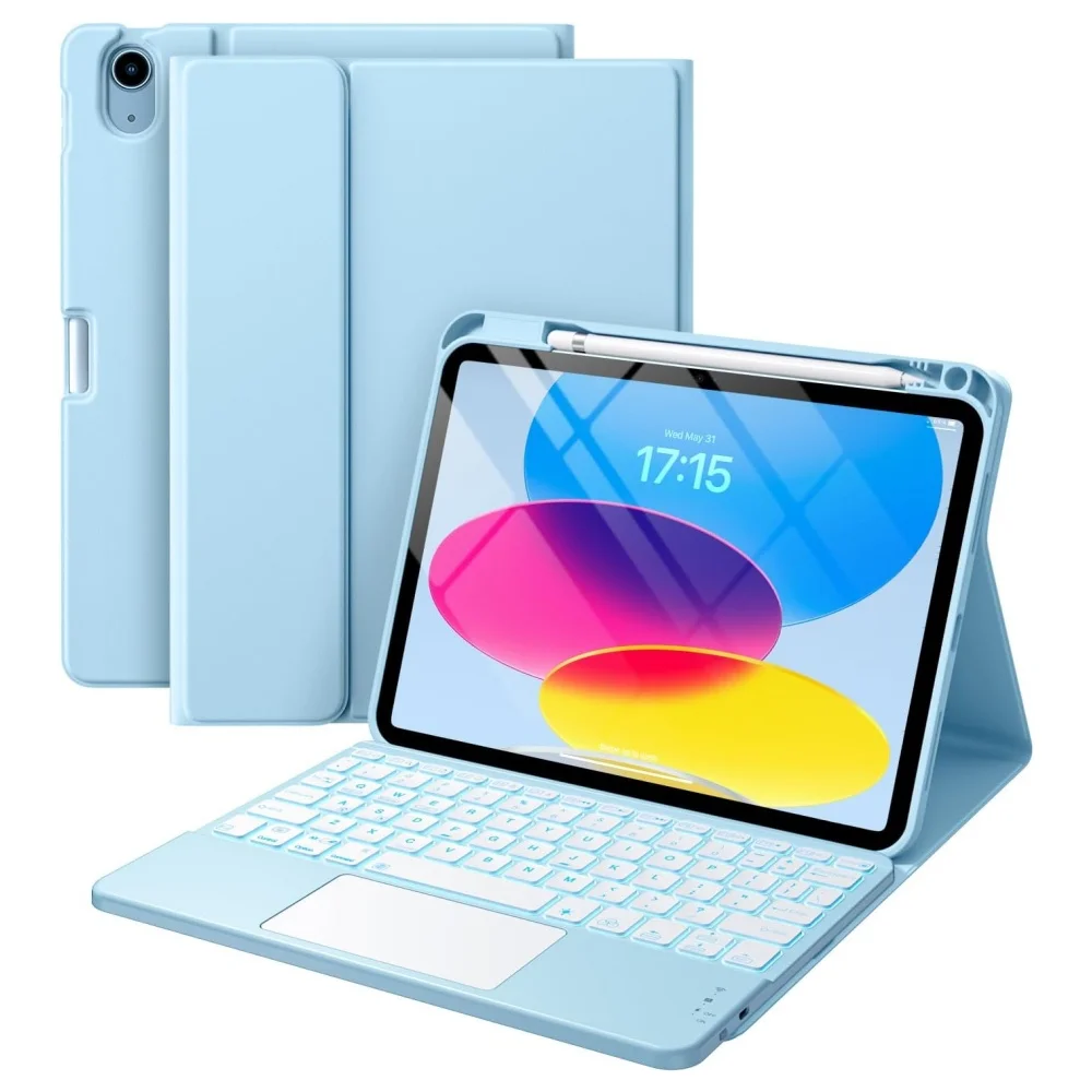 

Для iPad A16 11-й чехол с сенсорной клавиатурой и мышью для Apple iPad 11-го поколения 11 дюймов A16 2025 Funda противоударный чехол для планшета