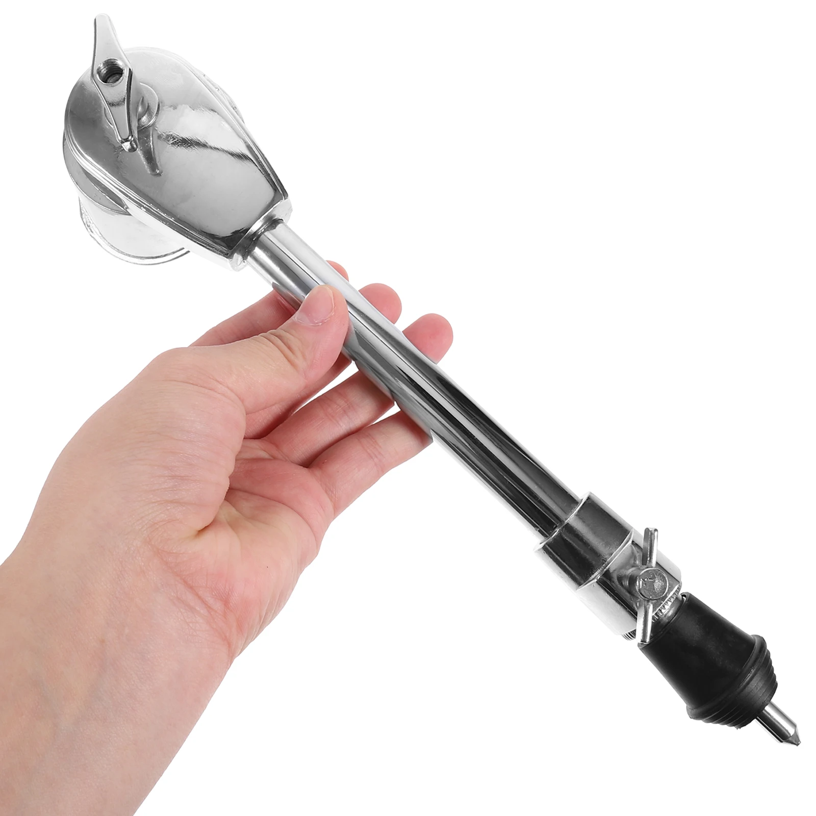 

2Pcs Drum Leg Accessories Adjustable Metal Drum Replacement Parts Bottom Support Legs Silver Durable Stable Bass Drums Legs