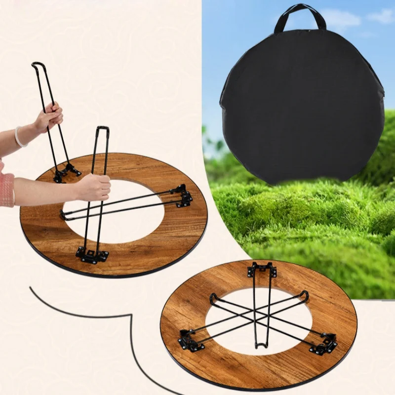 Imagem -03 - Churrasqueira Dobrável ao ar Livre Fogão Portátil para Churrasco Split Fire Pit Suprimentos de Cozinha Mesa de Chá Camping Charcoal Grill Novo Queimador