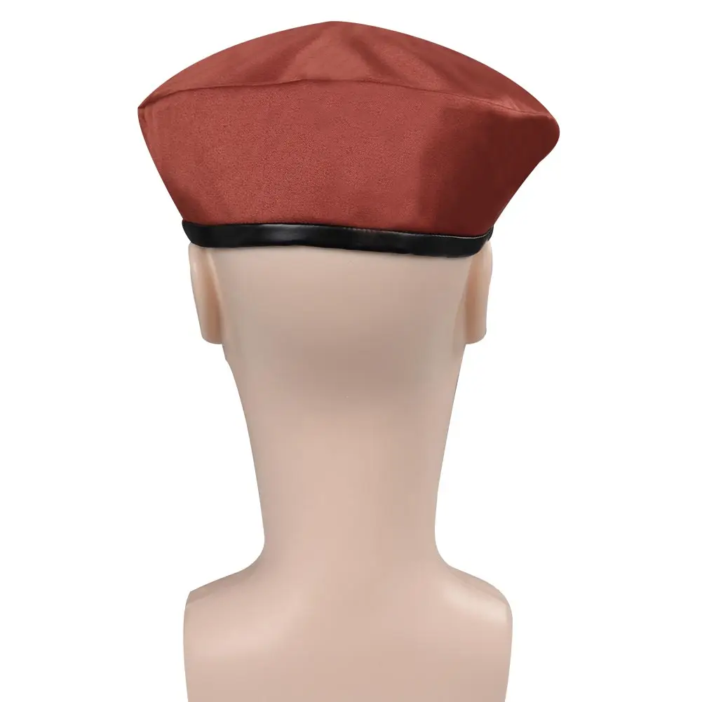 Jack Krauser Red Beret Jogo Resident 4 Cosplay Traje Acessórios Homens Roleplay Fantasia Props Halloween Carnaval Party Disfarce