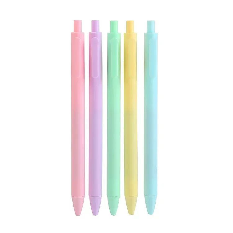 Macaron Retractable 0.5mm School Office Supplies Gel Pen