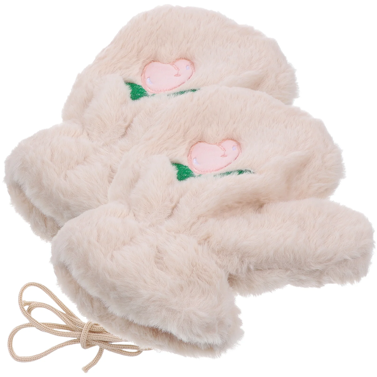 

1 Pair Women'S Soft Comfortable Mittens Cute Tulip Cartoon Gloves Pattern Outdoor Gift For Cute Gloves For Women Christmas