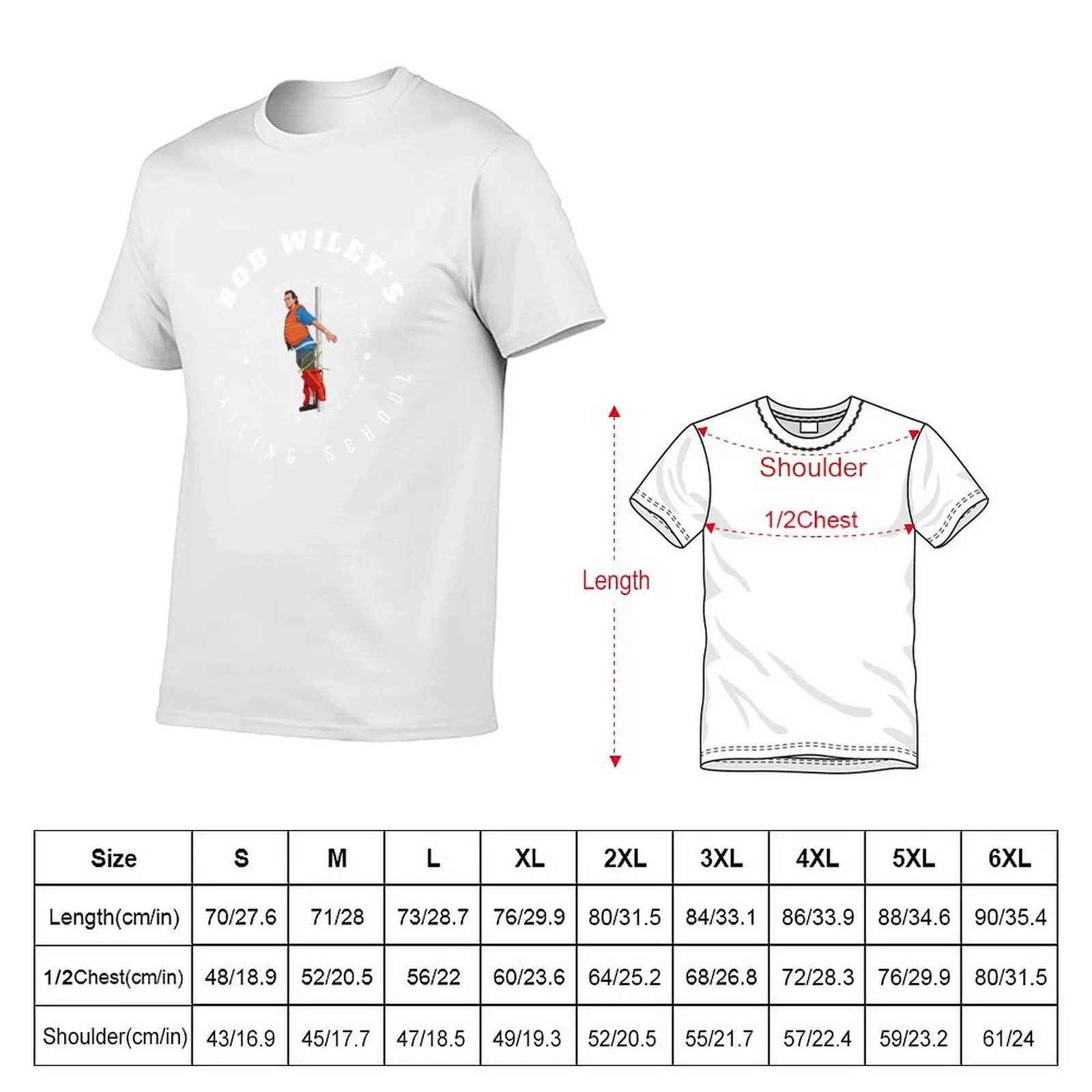 Bob Wiley's Sailing School T-Shirt cotton t shirt man man t shirts high quality luxury brand T-Shirt