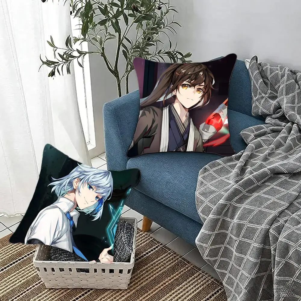 Fantasy anime Tower of God Cushion Cover Fluffy velvet Nordic style plush Living room sofa decorative