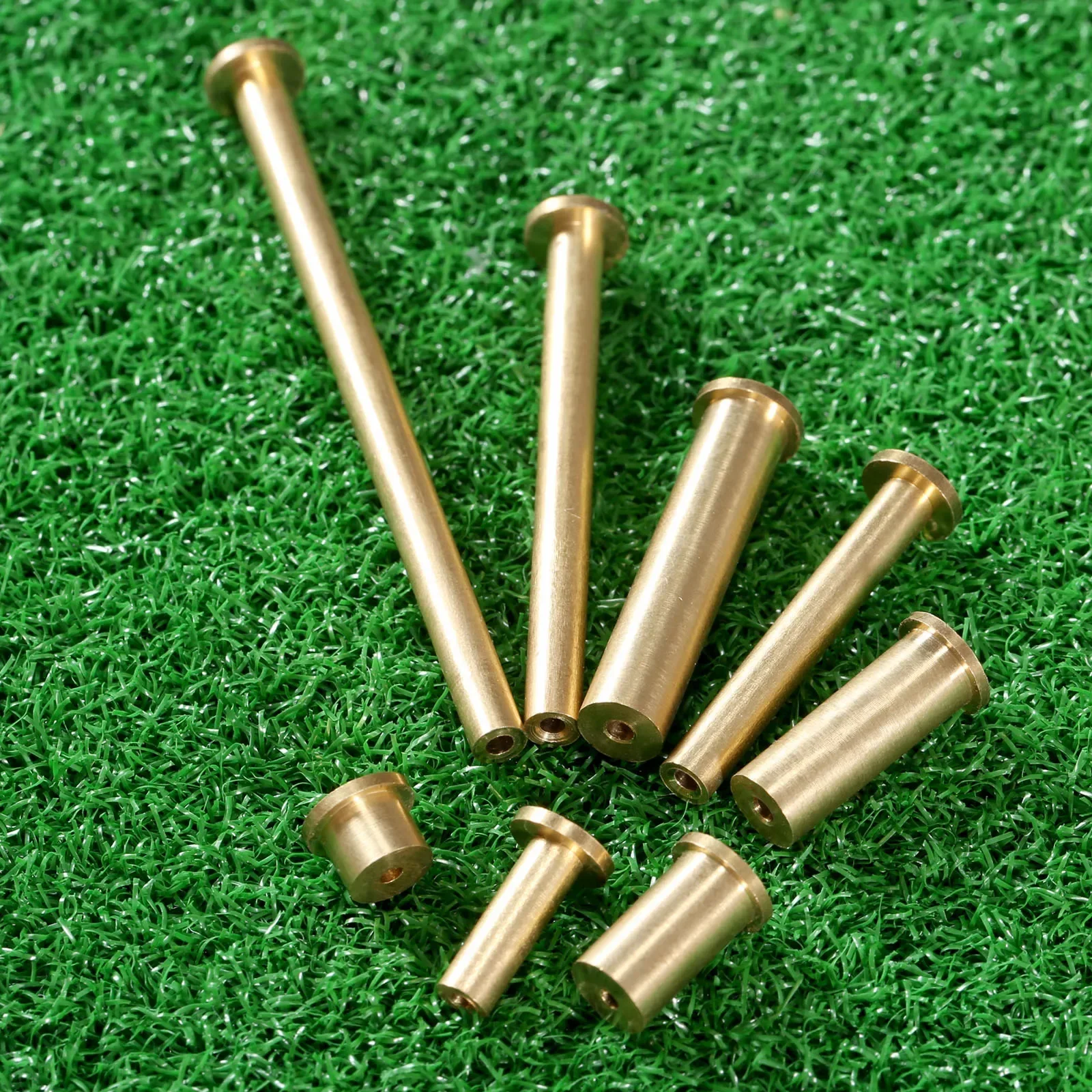 8Pcs of Set 2g/4g/6g/8g Copper Brass Golf Nail Plug Weight for .355 & .355 .370 Tips End Steel Shaft Fit Irons Woods Club Shafts