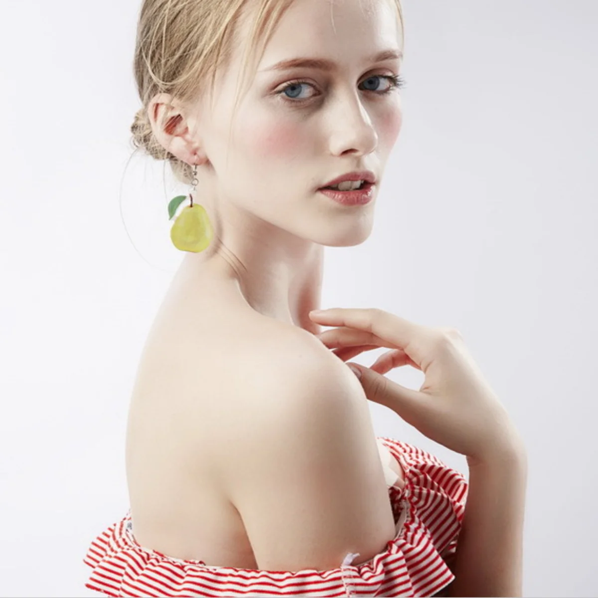 Stud Earrings Dangle Jewelry Summer Decoration Yellow Women Creative Dangler Miss