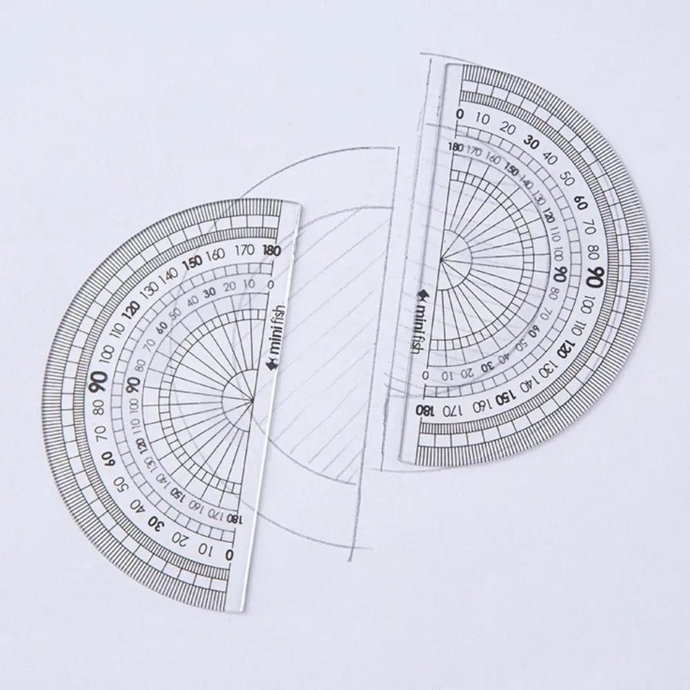 9Pcs/Set Protractor Ruler Compass Set Sharpener Straight Ruler Drawing Stationery Creative Measuring Ruler Drawing Tool Students