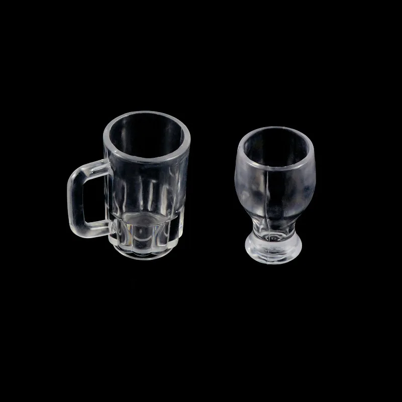 Mini Cups Model Beer Cup Ice Cream Cup Sundae Cups Dollhouse Simulation Miniature Kitchen Scene Food