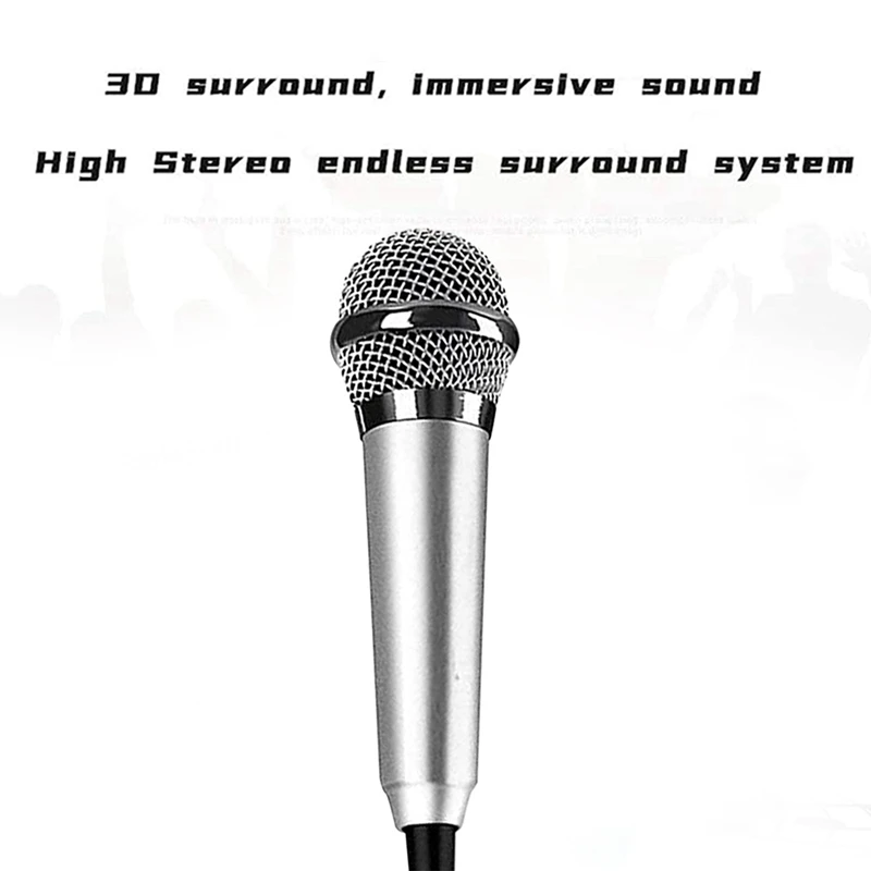 Mini Voice Recording Microphone Portable Karaoke Mini Karaoke Microphone, Mic For Singing, Recording, Voice Recording